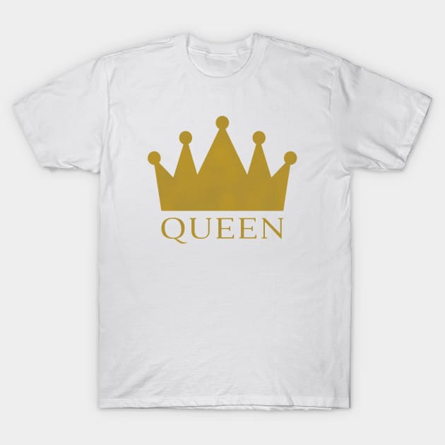 Queen with Crown T-Shirt by IdenticalExposure